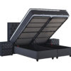Opbergboxspring Chestybedd Antraciet 140x200 - Afbeelding 9