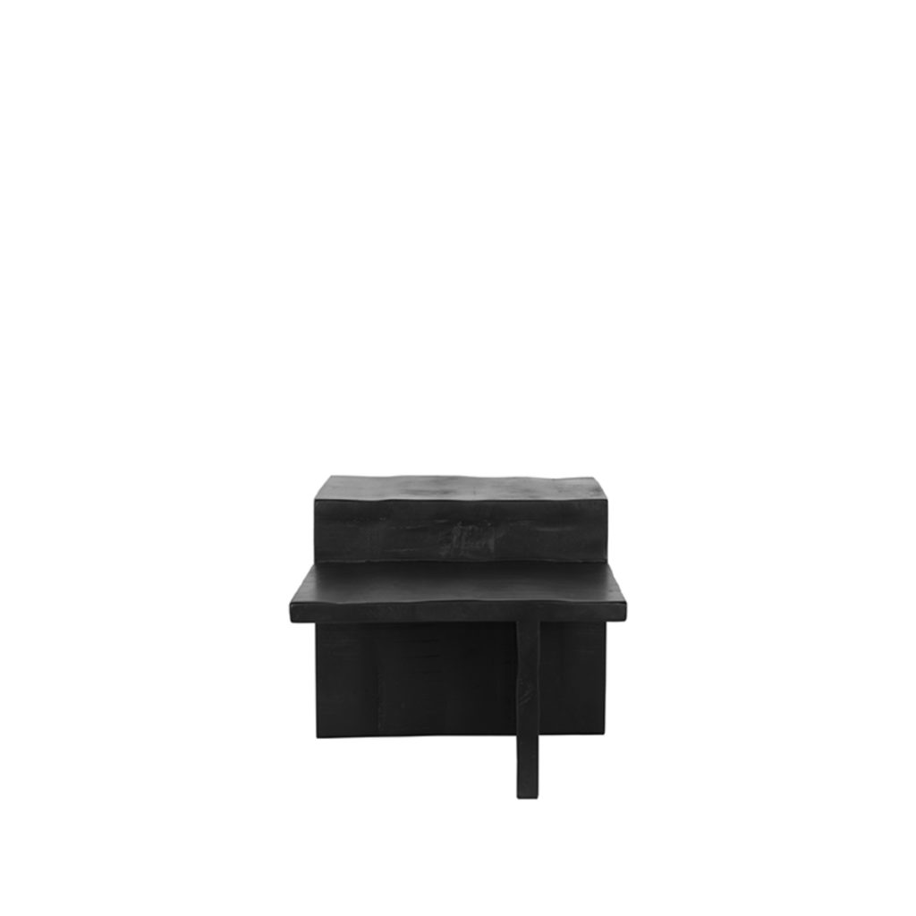 LABEL51 Salontafel Skip - Zwart - Mangohout - 90 cm - Afbeelding 4