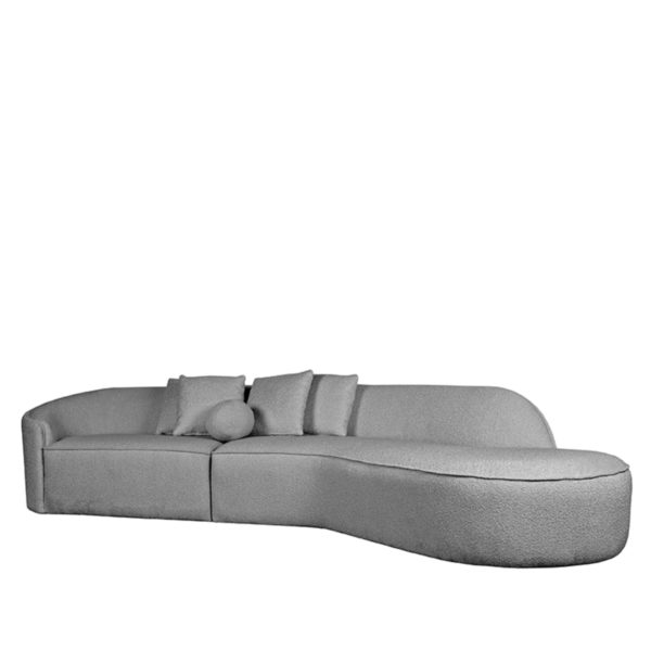 LABEL51 Bank Flori - Grijs - Boucle - 4-Zits - Afbeelding 2