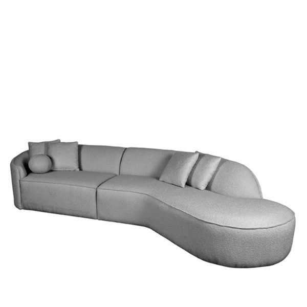 LABEL51 Bank Flori - Grijs - Boucle - 4-Zits - Afbeelding 3