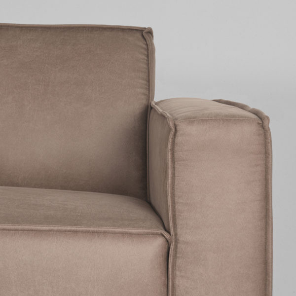 LABEL51 Hoekbank Kay - Taupe - Microfiber - Links - Afbeelding 4