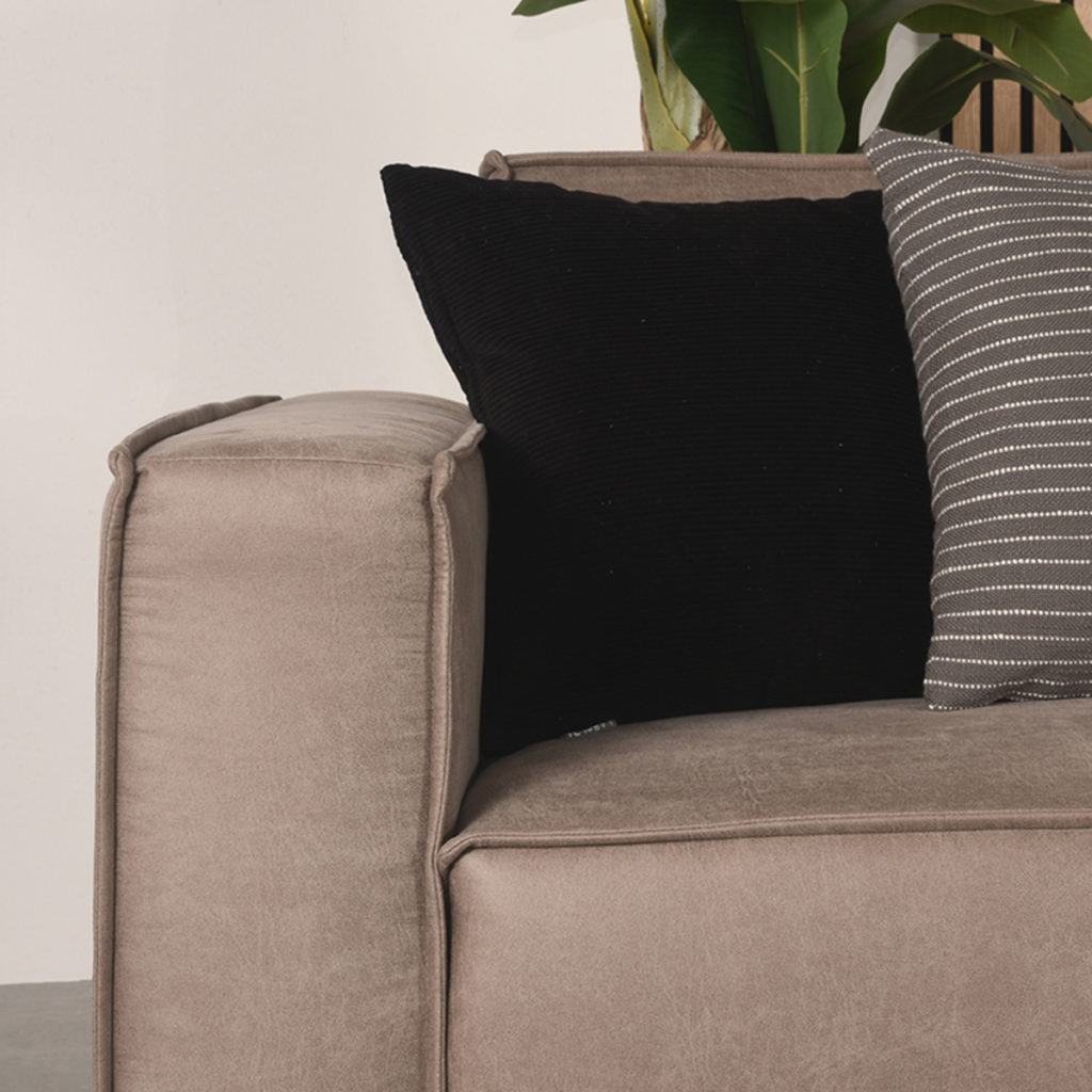LABEL51 Hoekbank Kay - Taupe - Microfiber - Rechts - Afbeelding 5