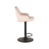 LABEL51 Barkruk Fer - Naturel - Velours - Gaslift - Afbeelding 6