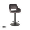 LABEL51 Barkruk Fer - Antraciet - Velours - Gaslift - Afbeelding 2