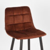 LABEL51 Barkruk Jelt - Rust - Velours - Zithoogte 65 - Afbeelding 6