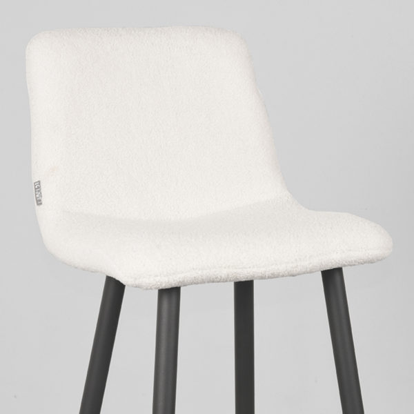LABEL51 Barkruk Jep - Ivory - Teddy - Zithoogte 78 - Afbeelding 6