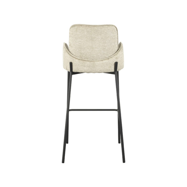 LABEL51 Barkruk Joni - Beige - Elegance - Zithoogte 78 - Afbeelding 4