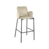 LABEL51 Barkruk Joni - Beige - Elegance - Zithoogte 78 - Afbeelding 3