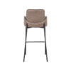 LABEL51 Barkruk Joni - Taupe - Microfiber - Zithoogte 78 - Afbeelding 5