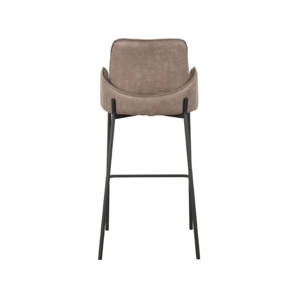 LABEL51 Barkruk Joni - Taupe - Microfiber - Zithoogte 78 - Afbeelding 5