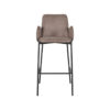 LABEL51 Barkruk Joni - Taupe - Microfiber - Zithoogte 78 - Afbeelding 3
