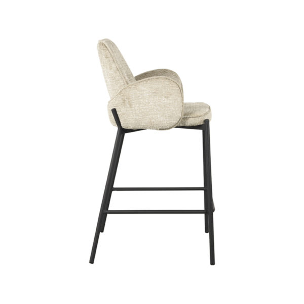 LABEL51 Barkruk Joni - Beige - Elegance - Zithoogte 65 - Afbeelding 5