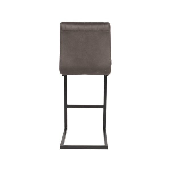 LABEL51 Barkruk Milo - Antraciet - Microfiber - Zithoogte 65 - Afbeelding 5