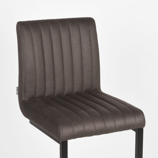 LABEL51 Barkruk Milo - Antraciet - Microfiber - Zithoogte 65 - Afbeelding 6