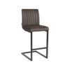 LABEL51 Barkruk Milo - Antraciet - Microfiber - Zithoogte 65 - Afbeelding 2
