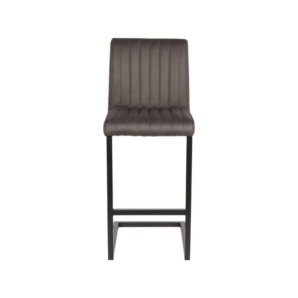 LABEL51 Barkruk Milo - Antraciet - Microfiber - Zithoogte 65 - Afbeelding 3