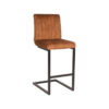 LABEL51 Barkruk Milo - Oker - Velours - Zithoogte 65 - Afbeelding 2