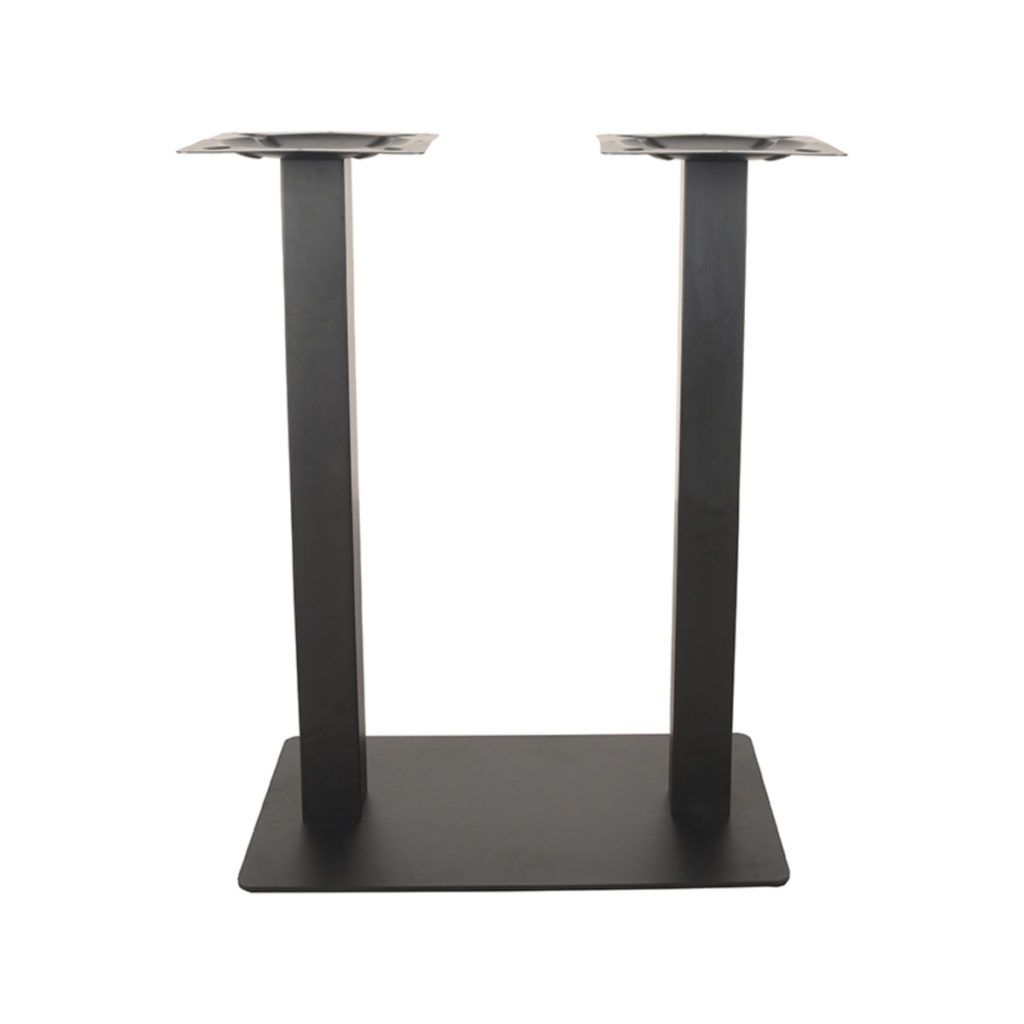 LABEL51 Bartafel Tafelpoot Dubbel - Zwart - Metaal - Dubbel - 92 cm - Afbeelding 2