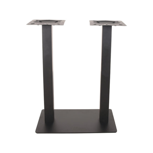 LABEL51 Bartafel Tafelpoot Dubbel - Zwart - Metaal - Dubbel - 92 cm - Afbeelding 3