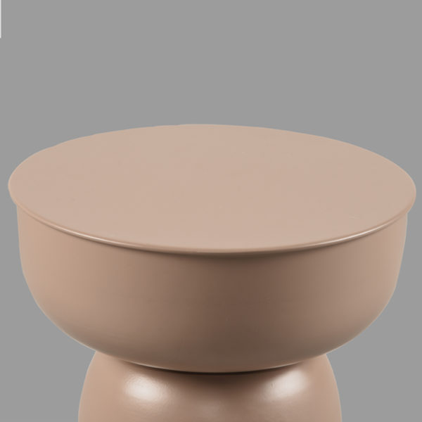 LABEL51 Bijzettafel Pax - Coffee - Metaal - 35 cm - Afbeelding 2