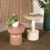 LABEL51 Bijzettafel Rif - Beige - Metaal - 40 cm - Afbeelding 3
