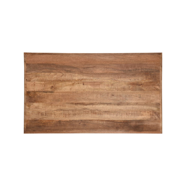 LABEL51 Eetkamertafel Tafelblad Straight Edge - Rough - Mangohout - 120 cm Straight - Afbeelding 3