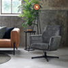 LABEL51 Fauteuil Toby - Antraciet - Velours - Afbeelding 5