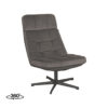 LABEL51 Fauteuil Alvar - Antraciet - Cosmo - Excl. Hocker - Afbeelding 4