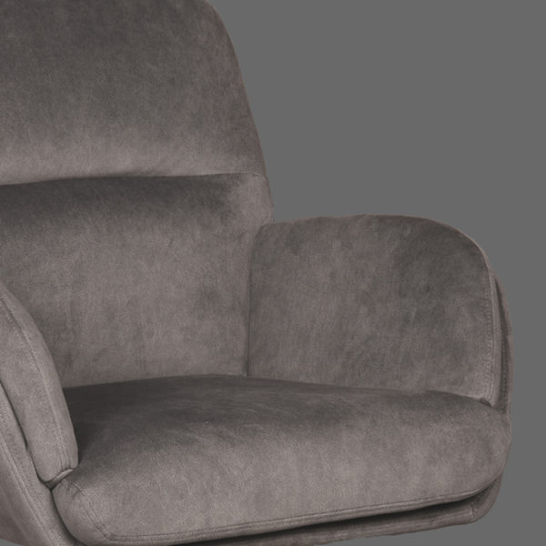 LABEL51 Fauteuil Moss - Antraciet - Cosmo - Afbeelding 5