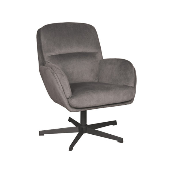LABEL51 Fauteuil Moss - Antraciet - Cosmo - Afbeelding 2