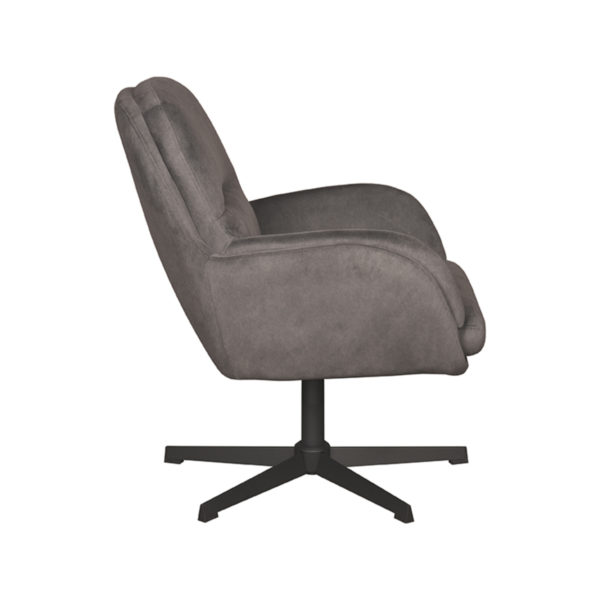 LABEL51 Fauteuil Moss - Antraciet - Cosmo - Afbeelding 4