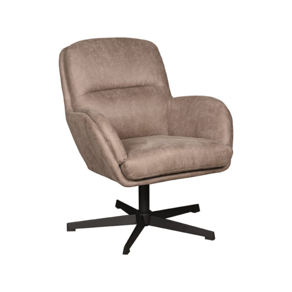 LABEL51 Fauteuil Moss - Taupe - Micro Suede - Afbeelding 2