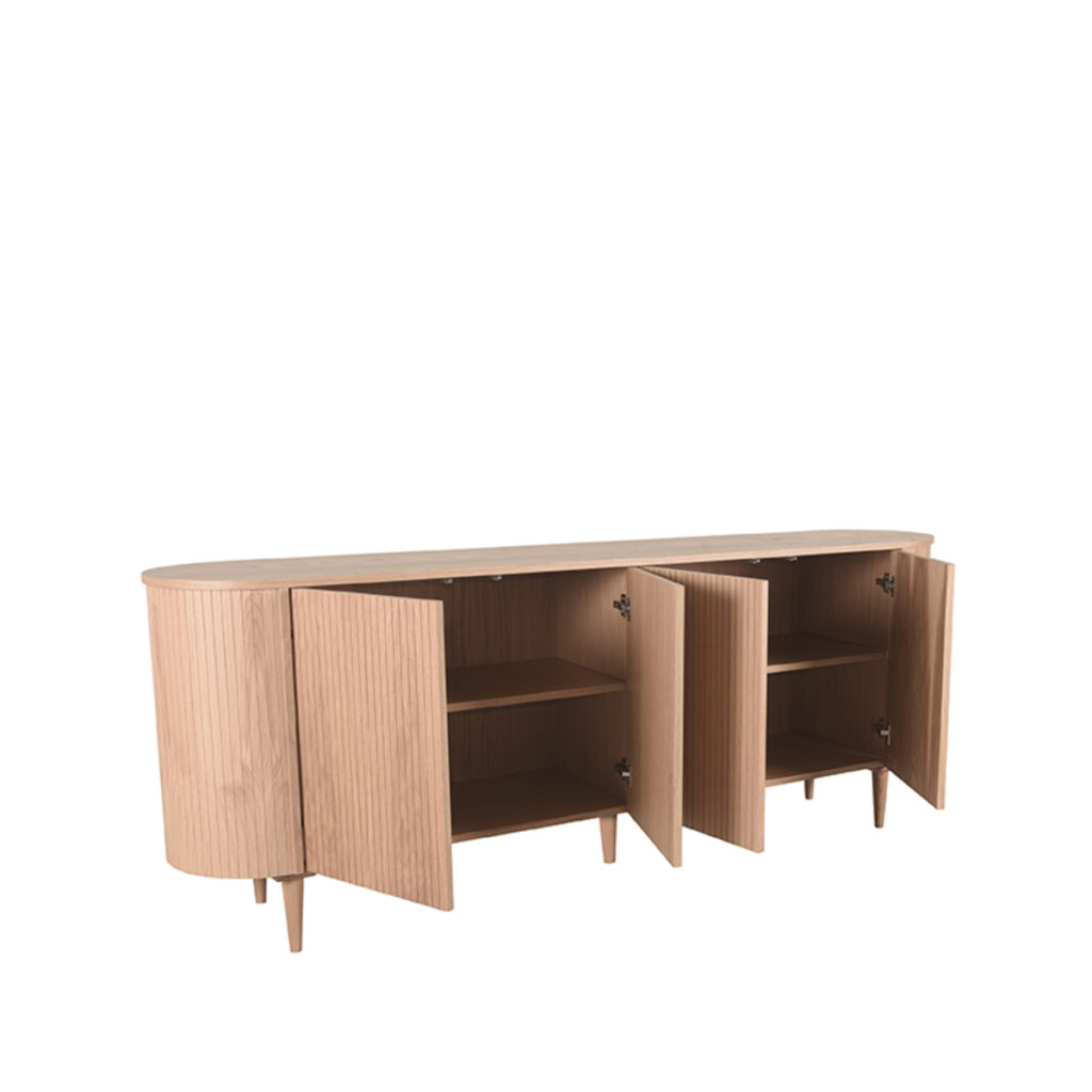 LABEL51 Dressoir Oliva - Naturel - Eiken - Dressoir 220 cm - Afbeelding 2