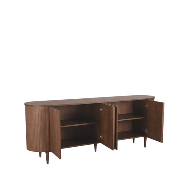 LABEL51 Dressoir Oliva - Walnoot - Eiken - Dressoir 220 cm - Afbeelding 4