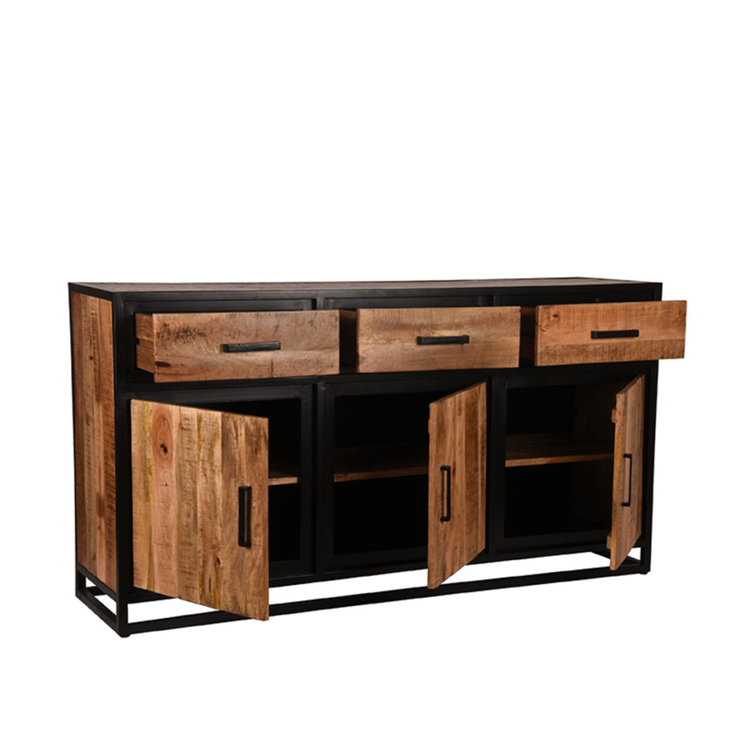 LABEL51 Dressoir Tampa - Rough - Mangohout - Dressoir - Afbeelding 2