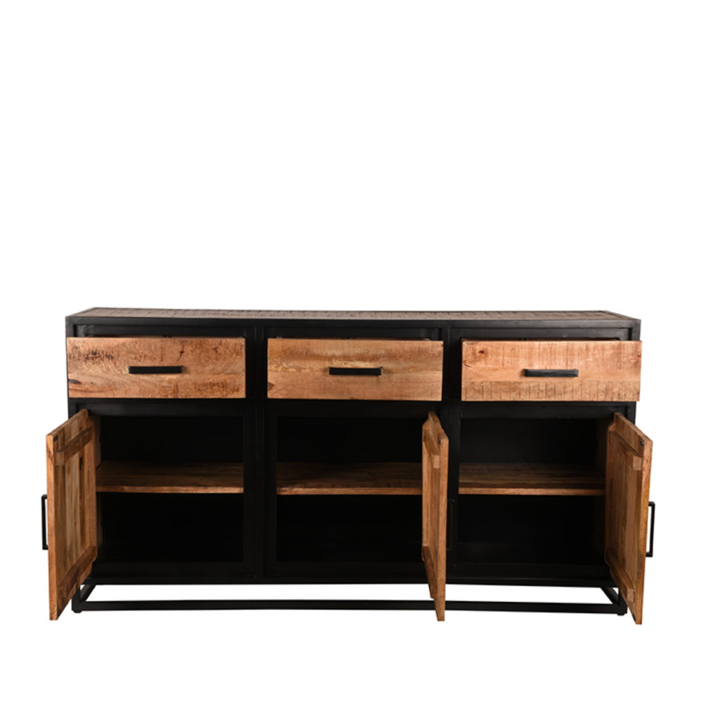 LABEL51 Dressoir Tampa - Rough - Mangohout - Dressoir - Afbeelding 4