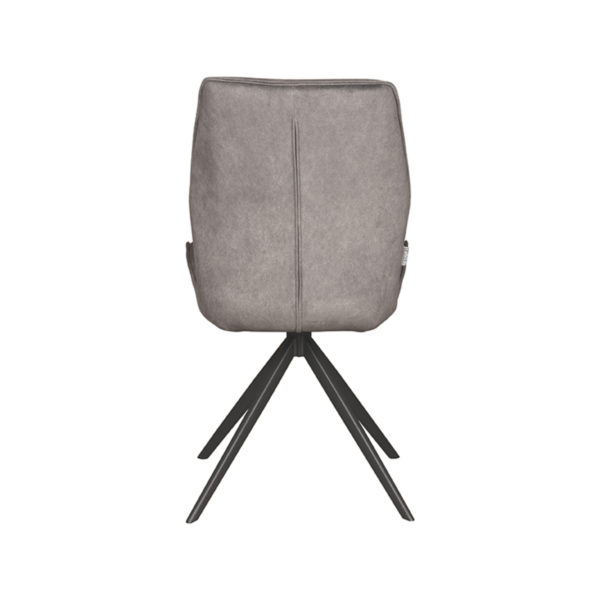 LABEL51 Eetkamerstoel Comfy - Antraciet - Cosmo - Zwart Onderstel - Afbeelding 5