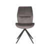 LABEL51 Eetkamerstoel Comfy - Antraciet - Cosmo - Zwart Onderstel - Afbeelding 3
