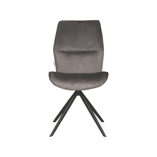 LABEL51 Eetkamerstoel Comfy - Antraciet - Cosmo - Zwart Onderstel - Afbeelding 3