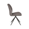 LABEL51 Eetkamerstoel Comfy - Antraciet - Cosmo - Zwart Onderstel - Afbeelding 4
