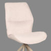 LABEL51 Eetkamerstoel Comfy - Naturel - Boucle - Taupe Onderstel - Afbeelding 5