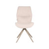 LABEL51 Eetkamerstoel Comfy - Naturel - Boucle - Taupe Onderstel - Afbeelding 2