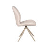 LABEL51 Eetkamerstoel Comfy - Naturel - Boucle - Taupe Onderstel - Afbeelding 3