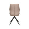 LABEL51 Eetkamerstoel Comfy - Taupe - Micro Suede - Zwart Onderstel - Afbeelding 4