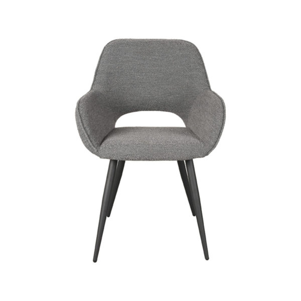 LABEL51 Eetkamerstoel Fer - Grijs - Boucle - Afbeelding 2