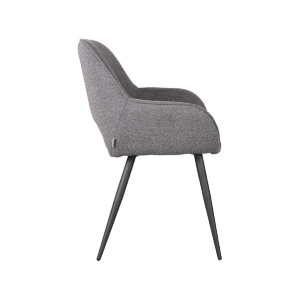 LABEL51 Eetkamerstoel Fer - Grijs - Boucle - Afbeelding 3