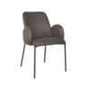 LABEL51 Eetkamerstoel Jari - Antraciet - Microfiber