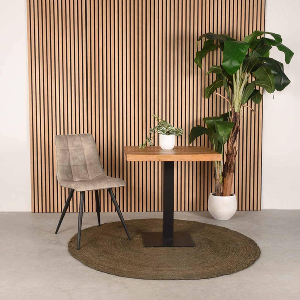 LABEL51 Eetkamerstoel Jelt - Zand - Velours - Afbeelding 6