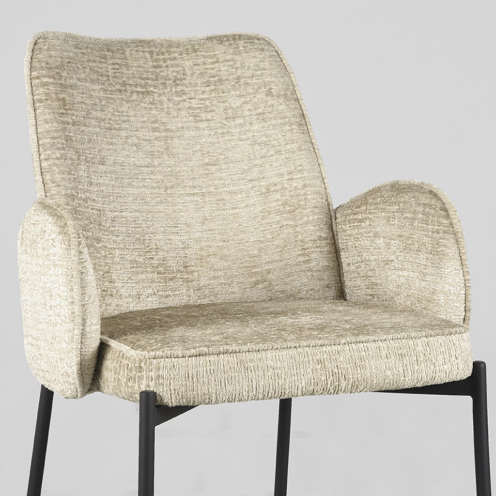 LABEL51 Eetkamerstoel Joni - Beige - Elegance - Afbeelding 3
