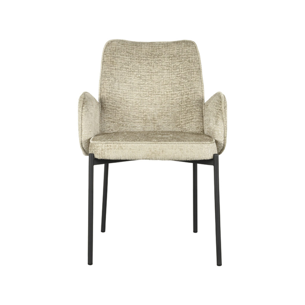 LABEL51 Eetkamerstoel Joni - Beige - Elegance - Afbeelding 6